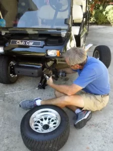 golf cart tire change
